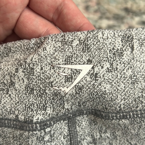 Gymshark Fleur Texture Leggings in Charcoal Marl - Picture 8 of 9